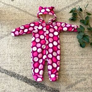 •OLD NAVY• 3-6 Months • Pink Polka Dotted Winter Suit